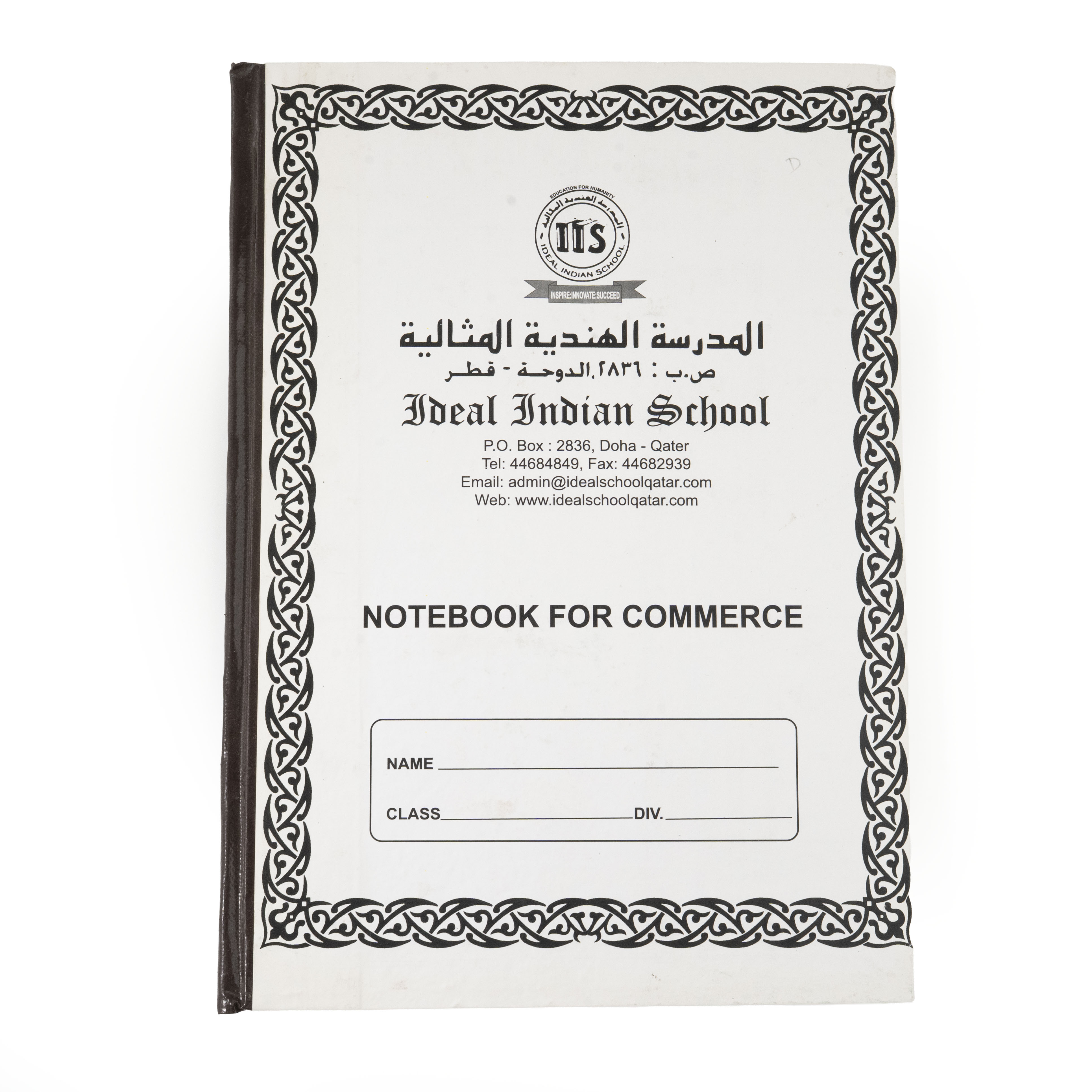 Commerce Notebook with hard-case binding for senior school