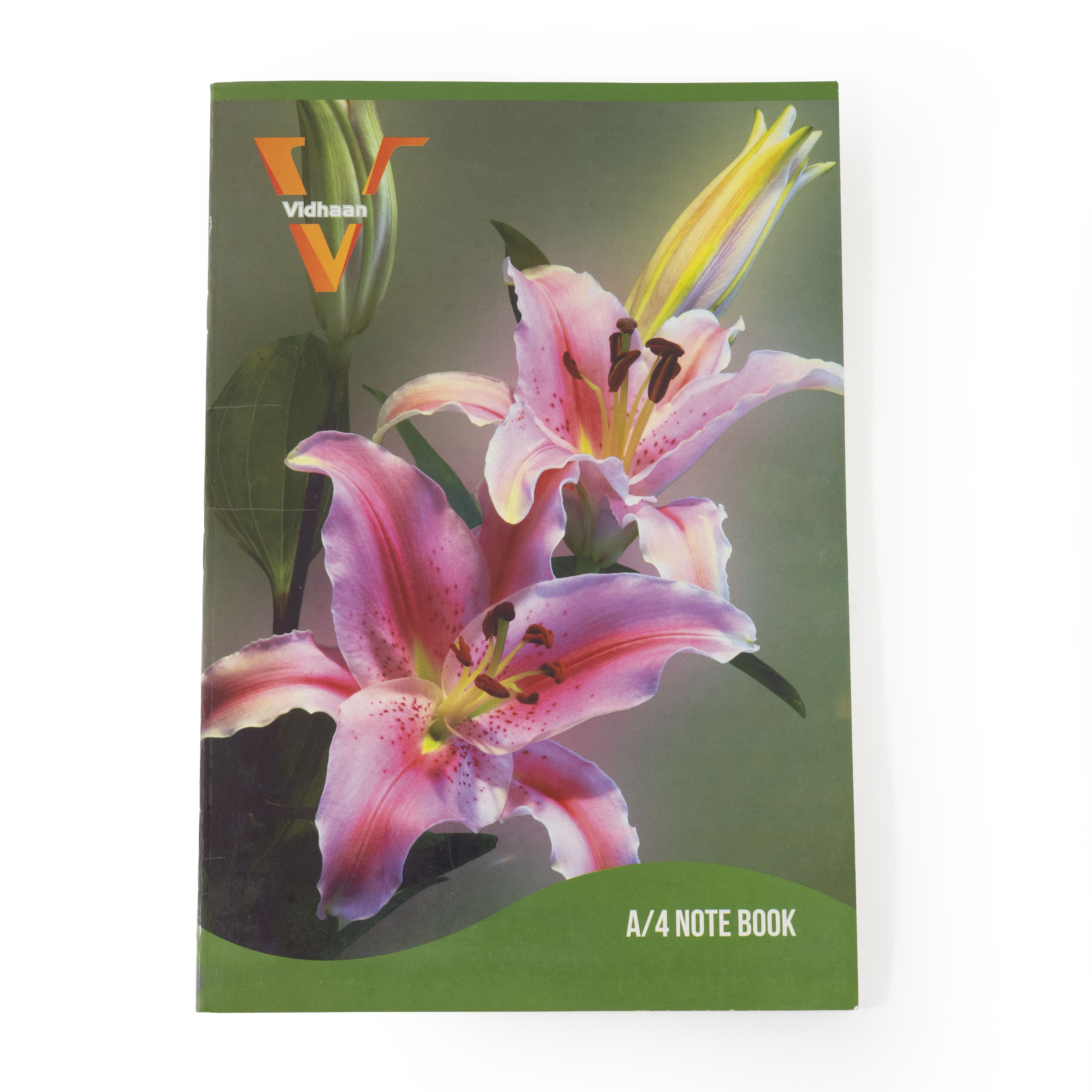 Vidhaan A/4 Note Book with full-colour floral cover